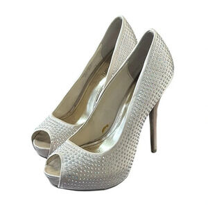 Jennifer Lopez  Blingy Blush Heels size 7.5 high heels sparkly
Prom wedding club